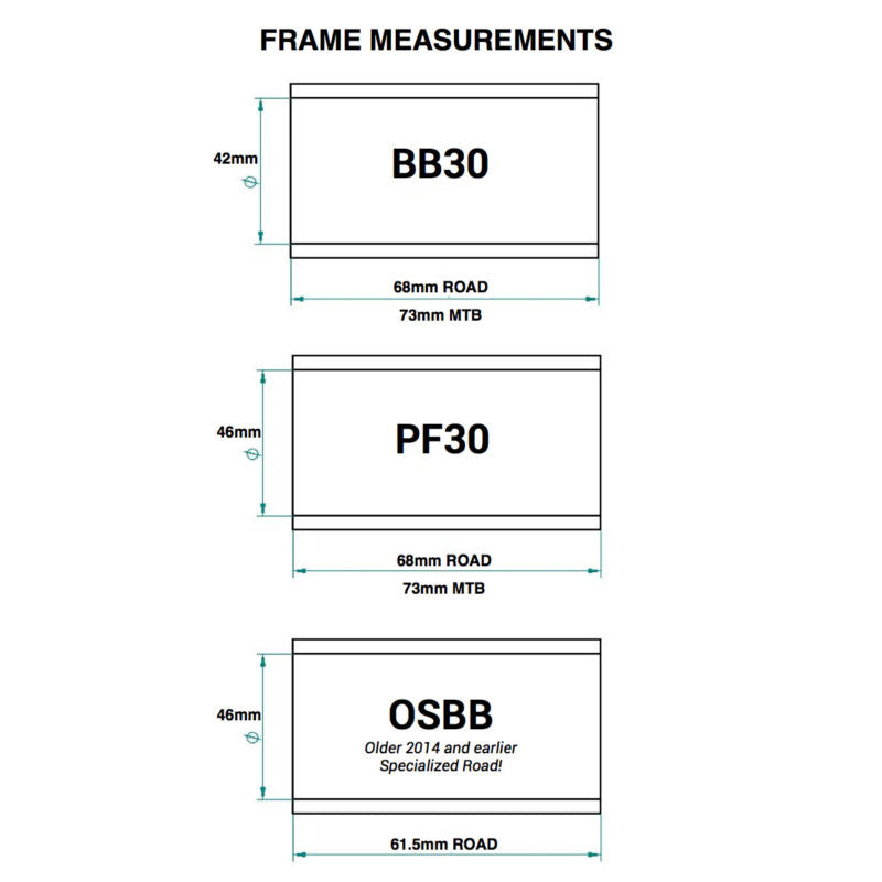 Praxis Conversion Bottom Bracket - M24/Sram GXP Road