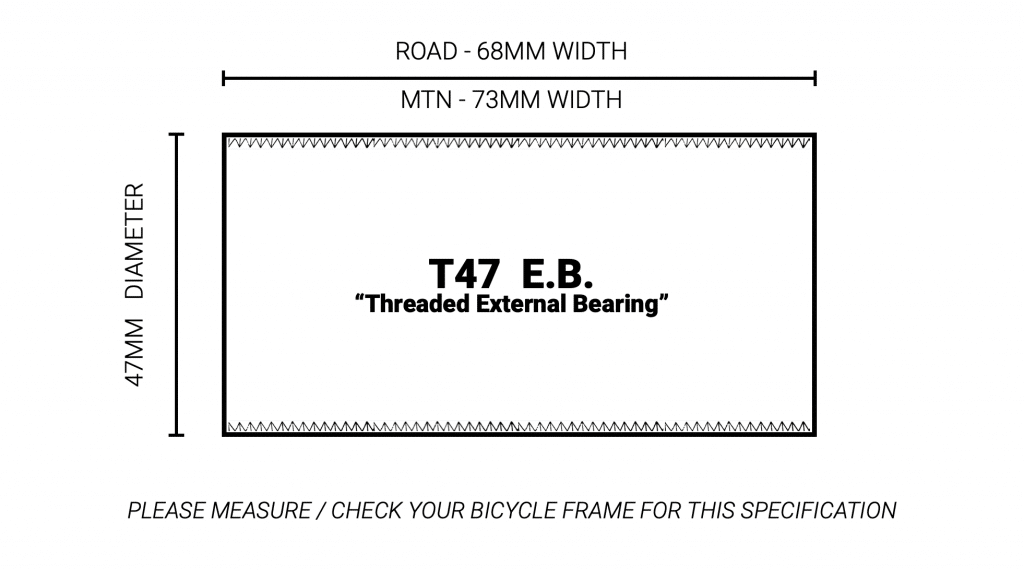 Praxis M30 THRU Bottom Bracket - T47 E.B.